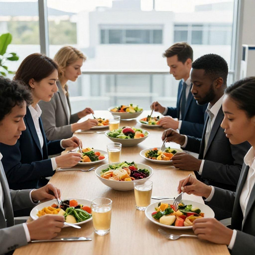 Almoço Corporativo: Impulsione a Saúde e a Produtividade da Sua Equipe